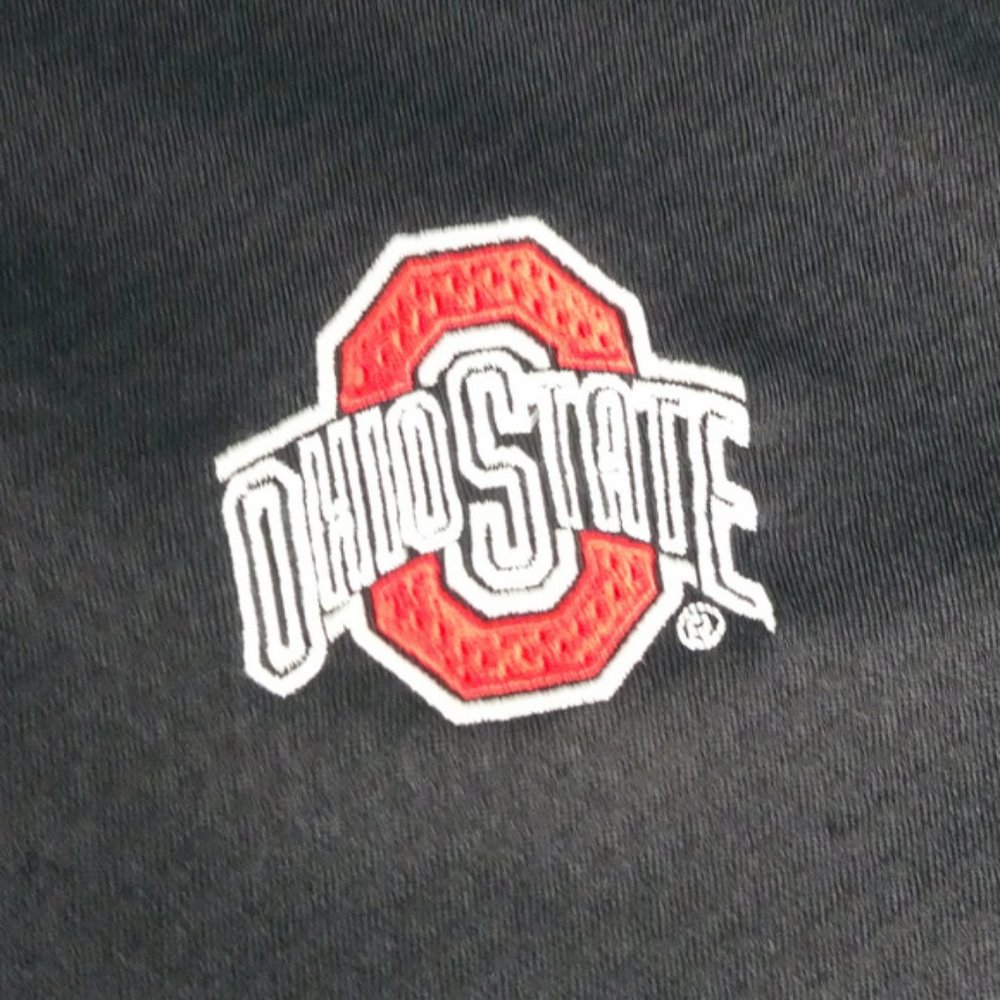 NCAA Ohio State Nike Black/Red Fit Dry Polo Medium